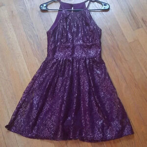 B darlin purple lace dress